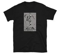 Huadian Occult Death Tarot Card XIII Praying Skeleton Vintage Witchcraft Okkult T-Shirt T-Shirt Black S