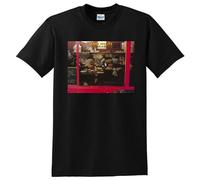 Huadian Tom Waits T Shirt Nighthawks At The Diner Vinyl Cover T-Shirt Black S