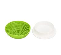 HuadZhylyx Ciotola per alimentazione Lenta per cani, ciotola per alimentazione Lenta con Dispenser d’acqua, ciotola Puzzle in Silicone morbido pieghevole per cani e Gatti, Design a