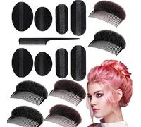 HUAEDNWKYI Kit de 15 Piezas para el Cabello - Juego de Herramientas para Hacer moños y Dar Volumen al Cabello, Pinza Base, inserción para Trenzas, Peine para Dar Volumen, Accesorios de peluquería DIY