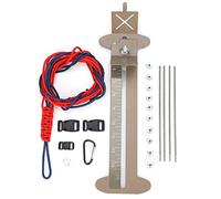 huaer Kit de brazalete de pulsera Paracord, kit de brazalete de Paracord y juego de plantillas Marco de acero ajustable con hebillas sin hebillas