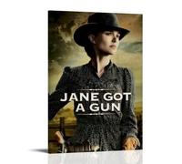 HUAEYWQBERRH Jane Got A Gun Póster para sala de estar o dormitorio, pintura decorativa de pared, impresión de cubierta de 30 x 45 cm, estilo marco