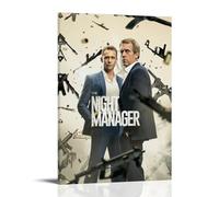 HUAEYWQBERRH Póster de The Night Manager para sala de estar o dormitorio, arte decorativo de pared, impresión de cubierta de pintura 60 x 90 cm, estilo marco