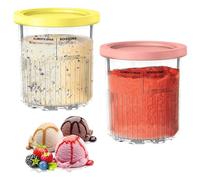 Huahuanghui Contenedores de Pinta con Tapas, Recipiente para Helado, Recipientes de Pinta de Helado, sin BPA, para Nja Creami Ice Cream Maker NC501, NC500 Series