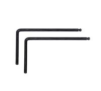 Huairdum 2 Llaves de Varilla de, Herramienta de Ajuste de Guitarra con Llave Allen, Acero en Forma de L, Extremo de Bola de 4 Mm y 5 Mm para Guitarra Acústica con Ranuras para una Fuerza Fácil