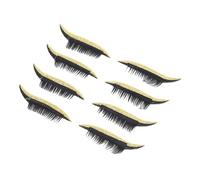 Huairdum 4 Pares de Pegatinas para Sombra de Ojos, Cómodos Parches Adhesivos para Sombra de Ojos para Redondos con Capucha, Fáciles de Aplicar y Ligeros (GOLD)