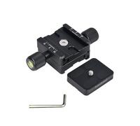 Huairdum Abrazadera Bidireccional, Abrazadera Compatible con Arca de Placa de Doble Cara, de Ranuras Seguras Dobles con Soporte para Fotógrafo, Ideal para Accesorios de Cámara con Trípode