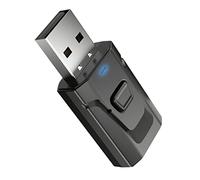 Huairdum Adaptador de Audio USB 5.0, Receptor de Modo Dual de Cine en Casa para Automóvil, Adaptador USB con Chip Incorporado Plug & Play, Ideal para Transmisión Estable Altavoces Auriculares
