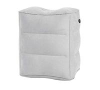 Huairdum Almohada de reposapiés Inflable, 2 Colores Altura Ajustable Reposapiés portátil Almohada de inflado de Viaje Reposapiés de Coche Reposapiés Relax Avión con Bolsa d