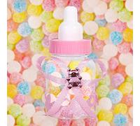 Huairdum Baby Candy Bottle, 50Pcs Mini Plastic Feeder Style Fillable Candy Box para Girl Boy Recién Nacido Infantil Suministros Regalo de Fiesta Decoración de Cumpleaños(#1