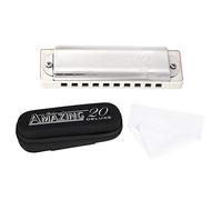 Huairdum BB Major Harmonica, Caña de Bronce fosforado 10 Hole 20 Tone Blues Harmonica en la Clave de BB para Principiantes y Jugadores Profesionales(#2)