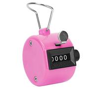 Huairdum Berm Contador de Cuentas Manual, Herramienta de Conteo Portátil de 4 Dígitos con Gancho, Contador de Equipos Deportivos, Ideal para Equipos y Accesorios Deportivos, Rango de Conteo 0-9999