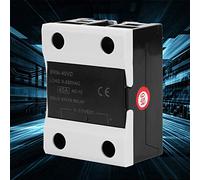 Huairdum BERM Relé de Estado Sólido de 40 A, SSR de Aluminio, Relés SSR con Entrada de 0-10 V y Salida de 0-250 V CA, Ideal para Equipos de Investigación, Comunicación y Fábrica