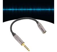 Huairdum Cable Adaptador para Auriculares, Macho Balanceado de 4,4 Mm a Hembra Estéreo de 3,5 Mm, Conector Chapado en Oro, Núcleo de Cable OFC, Ideal para NW ZX507 DMP Z1 NW WM1Z
