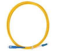 Huairdum Cable de Conexión de Fibra óptica de 2 Piezas, Cable de Fibra SC LC, de Red con Cubierta de PVC con Transmisión de Datos, Ideal para Comunicación óptica y Red de área Local