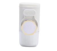 Huairdum Cafetera Espresso Manual, Cafetera Portátil de 9 a 15 Bar de Presión con Botella de Agua de 100 Ml, Ideal para Casa, Oficina, Camping, Viajes, Compatible con café Molido y Cápsulas (WHITE)