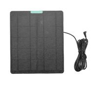 Huairdum Cargador de Panel Solar de 10 W, Panel Solar USB para Timbre de Cámara de Seguridad, con Cable de 9.8 Pies de Montaje Ajustable IP65 de 360° (BLACK)