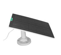 Huairdum Cargador de Panel Solar de 10 W, Panel Solar USB para Timbre de Cámara de Seguridad, con Cable de 9.8 Pies de Montaje Ajustable IP65 de 360° (WHITE)