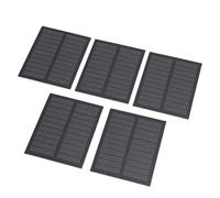 Huairdum Célula Solar de 5 Piezas, Panel Solar de Silicio Monocristalino de 0,5 W, Panel de Alta e Conversión para Cargadores Solares y Pequeños Proyectos de Energía