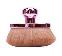 Huairdum Cepillo Corporal Ovalado Grande para Autobronceador, Aplicación sin Rayas de Loción de Base Corporal y Protector Solar, Cepillo Estilo Kabuki, Vegano Suave, Rosa Polvoriento (oro rosado)