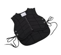 Huairdum Chaleco para Montar a Caballo para Niños, Chaleco de Seguridad Ecuestre Acolchado con Cierre de Cremallera Frontal y Cuerdas Laterales Ajustables para Comodidad y Protección de Jóvenes (CM)
