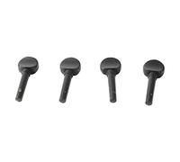 Huairdum Clavijas de Afinación para Violín, 4 Piezas de Repuesto de Clavijas de Violín Negras de Madera Maciza, Piezas Musicales de Apariencia Fina y Suave con Ajuste de Precisión, Ideal para (M00590)