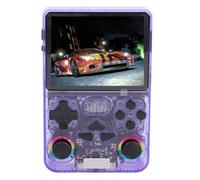 Huairdum Consola de Juegos Portátil Retro, Pantalla de 4 Pulgadas, Almacenamiento Integrado de 64 GB, Batería de 3000 MAh, Dispositivo de Juego Octa Core Arm Cortex A7 con hasta 8 Horas de Tiempo de