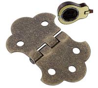 Huairdum Cordal de Guitarra Chapado en Latón, Cola con Bisagras para Guitarras de Caja de Cigarros, Tornillo de Montaje para Guitarra con Compatibilidad con Cuerdas con Extremo de Bola, Ideal para