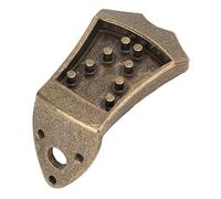 Huairdum Cordal de Mandolina, Pieza de Repuesto de Puente de Metal para Mandolina de 8 Cuerdas, con Diseño Fundido de una Pieza para Mejorar el Tono y el Volumen (Bronce)