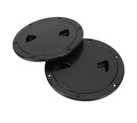Huairdum Cubierta de Escotilla de Acceso Redonda de 6 Pulgadas, Escotilla de Inspección de Barcos, Placa de Cubierta Marina con Desmontable y Agujeros Preperforados, Ideal para Barcos, Vehículos