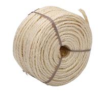 Huairdum Cuerda de Sisal de 4 Mm X 164 Pies, Cuerda de Repuesto Resistente para Rascador, de Cáñamo Suave y Retorcida para Rascar Gatos, Juguetes y Muebles para Gatos con Estilo Elegante (White)
