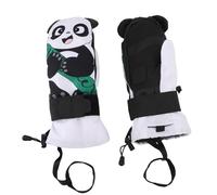 Huairdum de esquí para Niños Junior, Manoplas de Panda | Protección de muñeca, de esquí Panda a prueba de abrasión de doble capa para snowboard