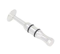 Huairdum Dispositivo de Entrenamiento de Embocadura, Ejercitador de Boquilla de Metal con Anillo de Goma Extraíble para Principiantes de Trompeta, Trombón, Corneta, Clarinete, Saxofón y Trompa,
