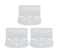 Huairdum Estante de Pared Acrílico para Dormitorio Baño | Borde de pantalla flotante transparente, orificios para cables, soporte sin taladro para cámaras y altavoces