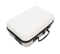 Huairdum Estuche de Transporte para 2, Estuche Rígido Portátil con 2 Bolsillos, 24 Ranuras para Tarjetas de Juego, Paquete de Accesorios Protectores (White)