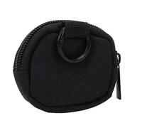 Huairdum Estuche para Audífonos, Bolsa Protectora de Almacenamiento con Forro Antiestático y Llavero Desmontable, Funda de Viaje Portátil para Amplificadores Auditivos, Negro