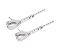Huairdum Grillete de Acero Inoxidable para Barcos, Gancho que Se Puede Abrir de Grado Marino, Conector de Aparejo con Rosca Interna Derecha de 8 Mm, Ideal para Cuerdas de Alambre de 16 Mm, Barreras de