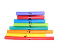 Huairdum Instrumento de Percusión Orff de 8 Piezas, Tubos de Sonido de Plástico para Juguetes Musicales para Niños con Diferentes Tonos, Compacto y Liviano, Ideal para Cooperación en Equipo e