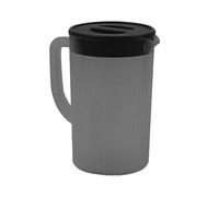 Huairdum Jarra de Agua, Jarra de Agua Translúcida de Gran Capacidad de 2,7 L con Tapa y Filtro, con Filtro de PP para té, café, Jugo y Refrigerador (BLACK)