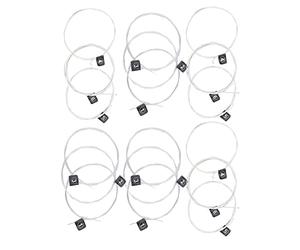 Huairdum Juego de 3 Cuerdas de Guitarra Clásica de Repuesto, Cuerdas de Nailon Chapadas en Plata, de Tono Estable con Larga Vida útil, Ideal para Guitarra Clásica (NX35)