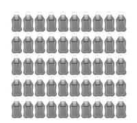 Huairdum Juego de 50 Soportes para Llavero para Botellas de Viaje, Kit de Botella Vacía Recargable Portátil con Bolsas de Almacenamiento y Ganchos para Llavero, para Loción Desinfectante de Manos,