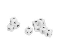 Huairdum Juego de Dados de Operación Matemática de 20 Piezas, Dados de Enseñanza de Plástico, de Aprendizaje Aritmético con Diseño Educativo, Ideal para el Aula y la Enseñanza en el Hogar