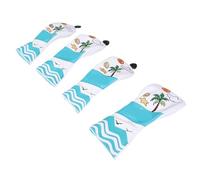 Huairdum Juego de Fundas Protectoras para Cabeza de Palo, Diseño de Puesta de Sol de árbol de Marino, Adecuado para Todo Tipo de Clima, Funda para Cabeza 1/3/5/UT, Ideal para Protección de