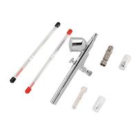 Huairdum Kit de Aerógrafo, Juego de Cepillos de Aire de Doble Acción con Alimentación por Gravedad, Pistola Pulverizadora de Pintura para Decoración de Pasteles, Maquillaje y Decoración de Uñas