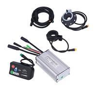 Huairdum Kit de Conversión de BateríA de Litio para Bicicleta, Controlador de 22 A, Pantalla LED 880 con Acelerador de Pulgar 130X, Sensor de Asistencia de Potencia 8C, Ideal para Motores de 500 W,