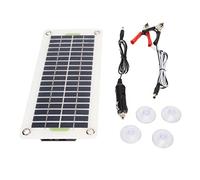 Huairdum Kit de Panel Solar de 30 W, Panel Solar Policristalino con Interfaz USB Tipo C, Alta Eficiencia para Vehículos, Caravanas y Aplicaciones Fuera de la Red