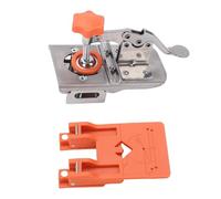 Huairdum Kit de Plantilla de Instalación de Bisagras, Localizador de Taladros de Bisagras de Acero Inoxidable, Placa de Posicionamiento con Imán, Ideal para Carpintería de Puertas de Gabinetes,
