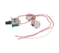 Huairdum Kit Precableado de Arnés de Cableado para Guitarra Eléctrica, Interruptor de Palanca de 3 Vías, Potenciómetros de 250 K, Kit de Placa de Control Precableada con Componentes de Alta Calidad,