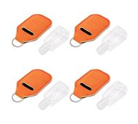 Huairdum Llavero Desinfectante de Manos, 30 Botellas de Viaje Vacías Recargables de 30 Ml con Soporte para Llavero, Juego de Recipientes de Líquido Portátil con Bolsa para Artículos de Tocador,