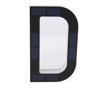 Huairdum Luz Solar de la Letra de la Casa D, Señal de Dirección Iluminada LED con Detección Automática a Prueba de Agua, 9 Pulgadas Negro para el Hogar